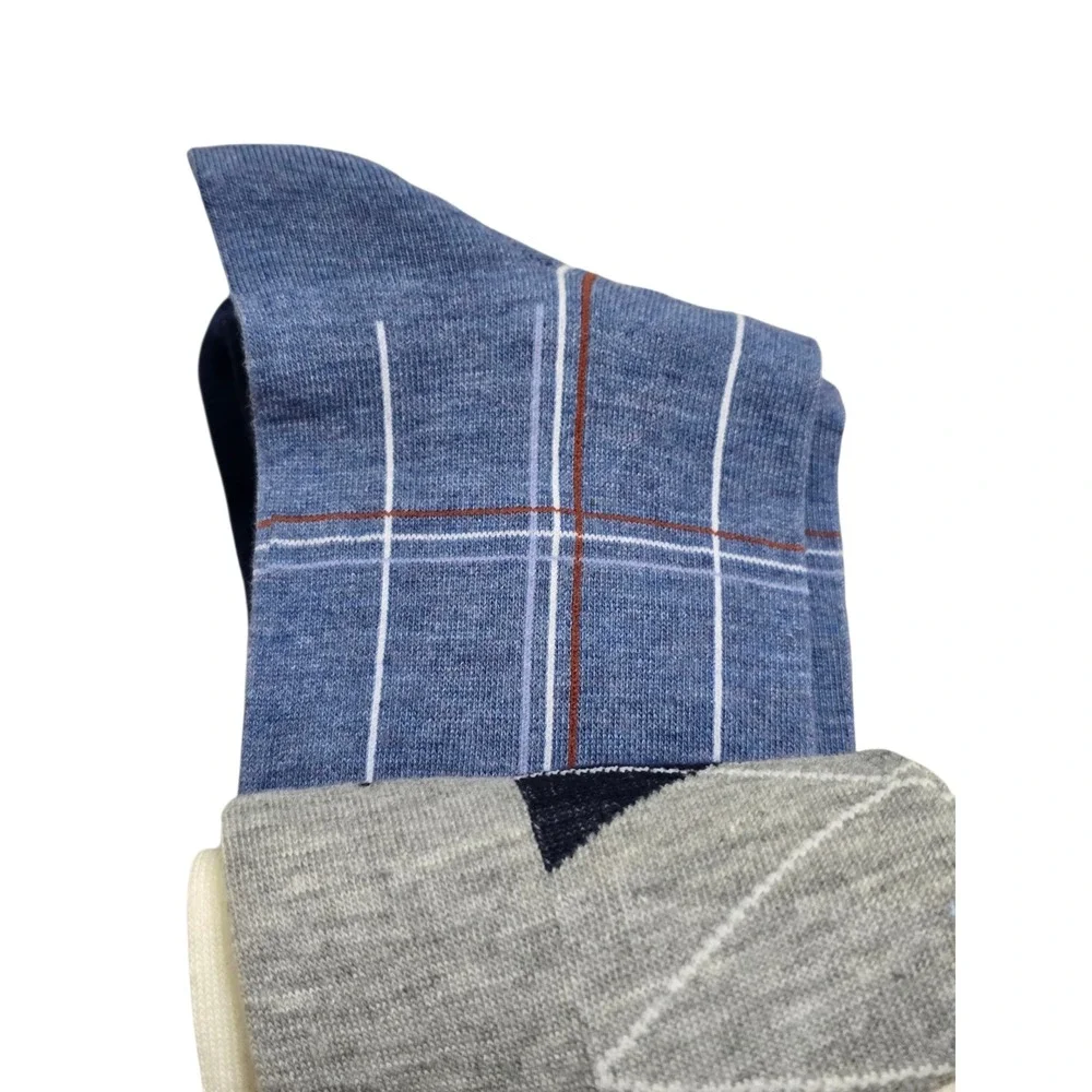 Stafford‎ Casual Dress Socks 5 Pair Assorted Patterns Men Shoe Size 6 1/2-12